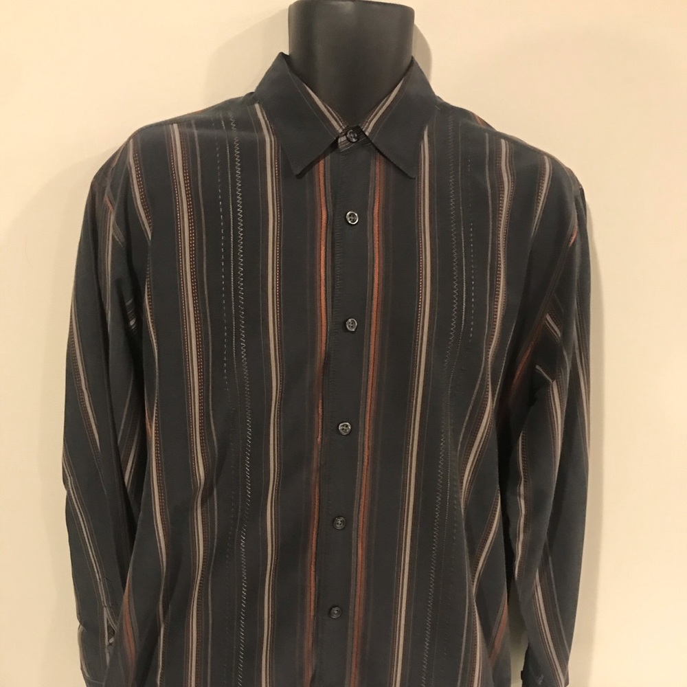 Tommy Bahama Button up Large Dark Colors